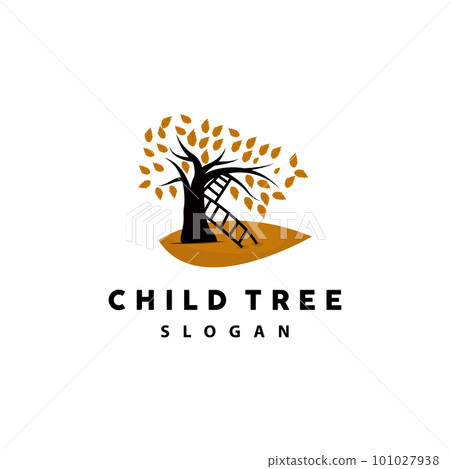 Tree Logo, Life Balance Education Vector, Luxurious Elegant Simple Tree Design, Playground Illustration Icon 101027938