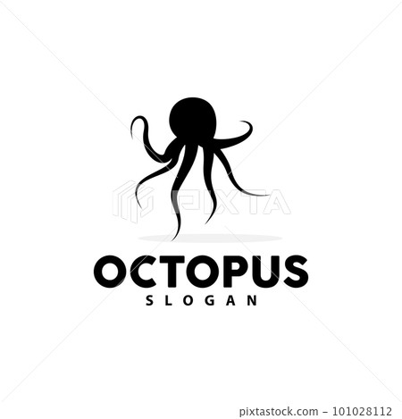 Octopus Logo, Sea Animals Vector, Seafood Ingredients Cuttlefish Tentacles Icon Silhouette Design Octopus Logo, Sea Animals Vector, Seafood Ingredients Cuttlefish Tentacles Icon Silhouette Design 101028112
