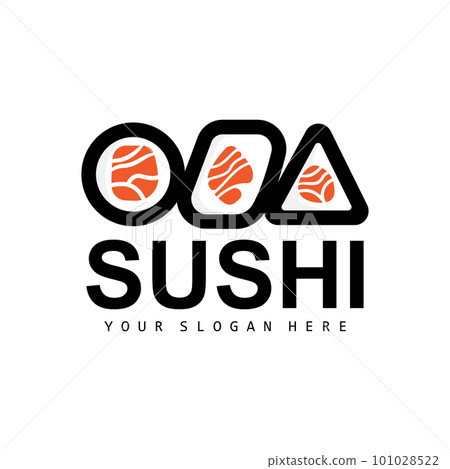 Sushi Logo, Japanese Food Sushi Seafood Vector, Japanese Cuisine Product Brand Design, Template Icon Sushi Logo, Japanese Food Sushi Seafood Vector, Japanese Cuisine Product Brand Design, Template Icon 101028522