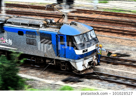 Fresco train scenery 101028527