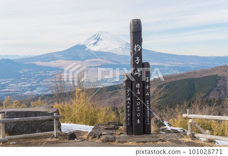 Mt. Fuji seen from Shakushi Pass 101028771