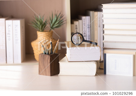 Do research using books, dictionaries, and paper media 101029296