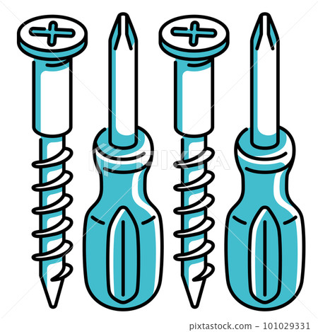 I lined up the tools (Phillips screwdriver and screws) 101029331