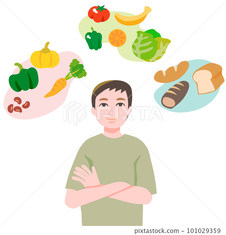 vegetarian young man 101029359