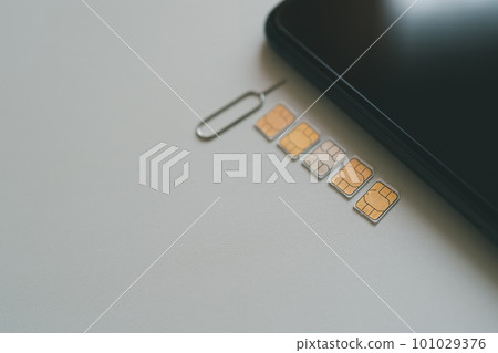 5 SIM 卡、SIM 針和智能手機 5 SIM 卡、SIM 針和智能手機 101029376