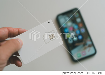 SIM 卡座和智能手機 101029391