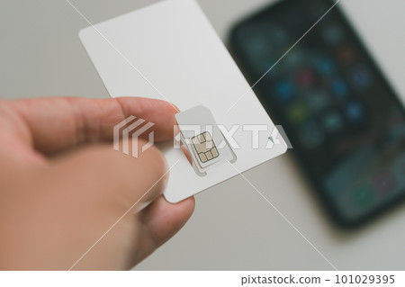 SIM 卡座和智能手機 101029395