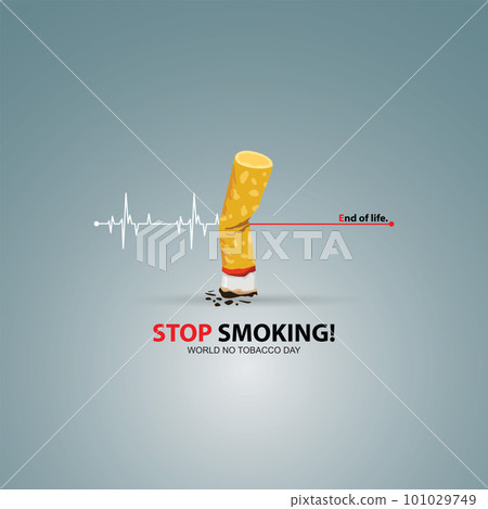 Stop Smoking. May 31st World No Tobacco Day. No Smoking Day Awareness. Poison of cigarette. Vector. Illustration Stop Smoking. May 31st World No Tobacco Day. No Smoking Day Awareness. Poison of cigarette. Vector. Illustration 101029749