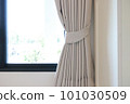 Rope curtain, gray curtain With white light curtain 101030509