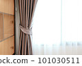 Rope curtain, gray curtain With white light curtain 101030511