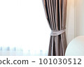Rope curtain, gray curtain With white light curtain 101030512