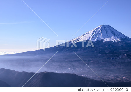 （山梨縣）從禦坂連山眺望富士山的絕景 101030640