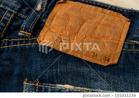 LEVI'S501XX VINTAGE 1966 reprint paper patch... - Stock Photo