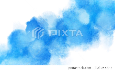 Blue, cyan watercolor background. band. 101033882