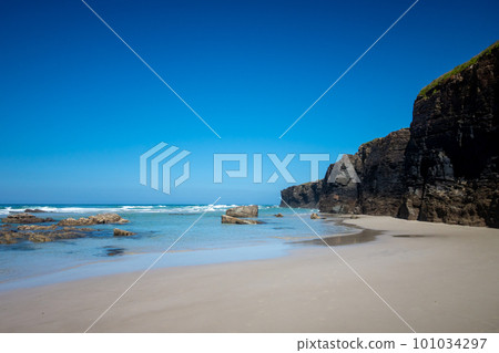 As Catedrais beach - Beach of the Cathedrals - Galicia, Spain As Catedrais beach - Beach of the Cathedrals - Galicia, Spain 101034297