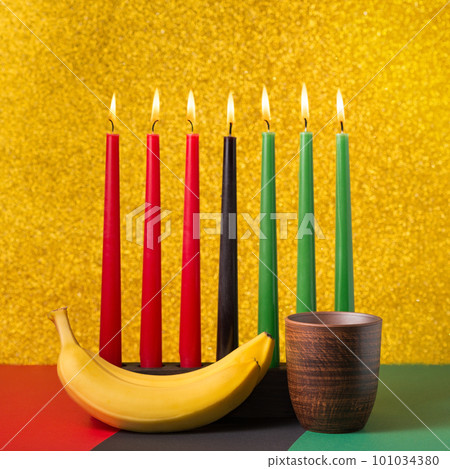 African Kwanzaa holiday concept  101034380