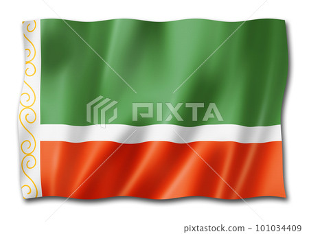 Chechen state - Republic - flag, Russia Chechen state - Republic - flag, Russia 101034409