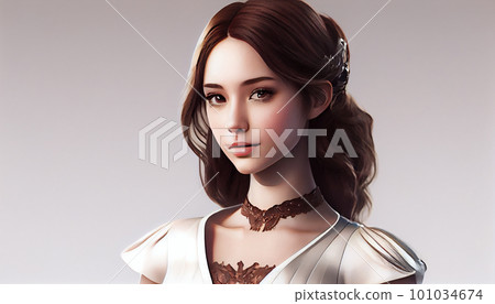 Idol, model, entertainer, charisma, beautiful female face (Generative AI) Idol, model, entertainer, charisma, beautiful female face (Generative AI) 101034674