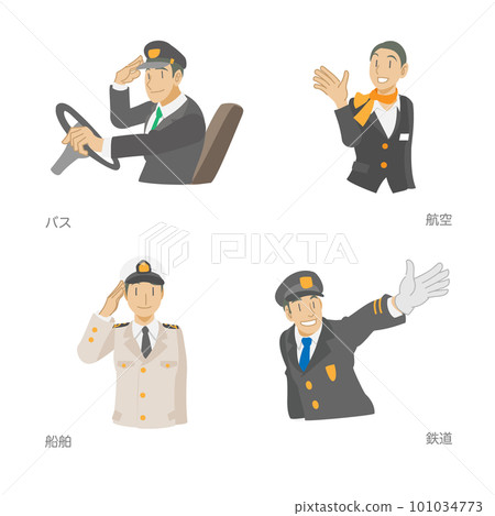 在公共交通工具中工作的人的材料 在公共交通工具中工作的人的材料 101034773