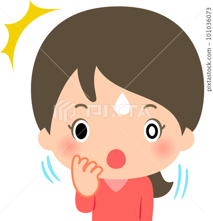 A woman who comes to herself and feels relieved 101036073