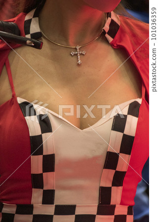 Plump breasts of campaign girl women Plump breasts of campaign girl women 101036359