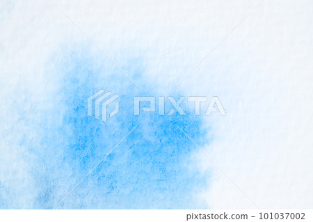 blue watercolor, paint stroke gradient color combination on drawing paper use as background 101037002