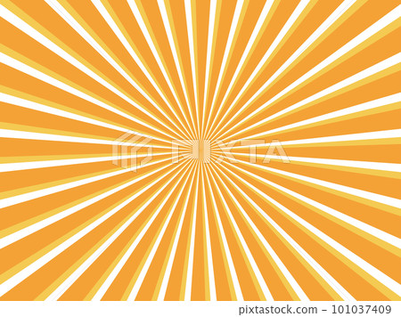 Concentrated line background with a simple three-dimensional effect_Orange series 2 101037409