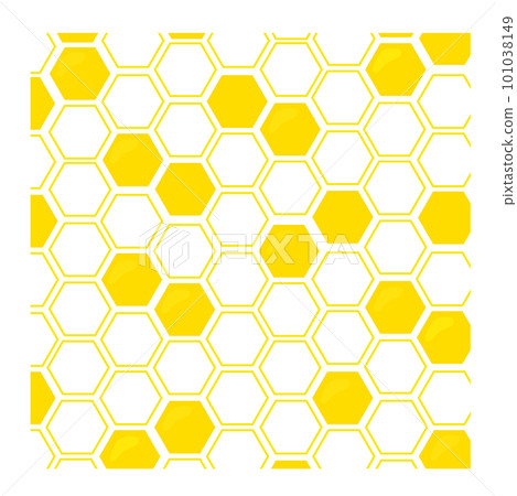 honey square frame white background honey square frame white background 101038149