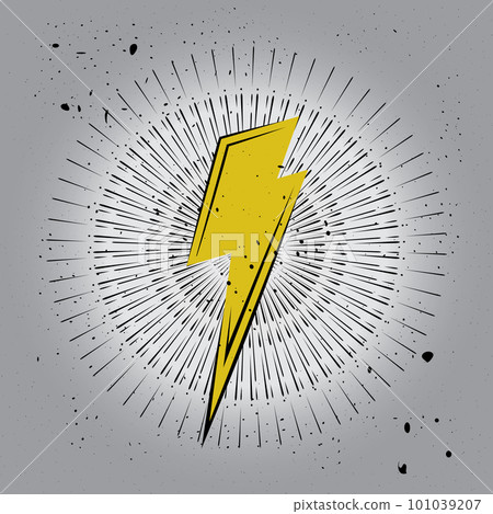 Lighting Strike and Sun Rays Simple Vector Icon Isolated, Vintage Charger Pictogram, Retro Lightning Bolt Lighting Strike and Sun Rays Simple Vector Icon Isolated, Vintage Charger Pictogram, Retro Lightning Bolt 101039207