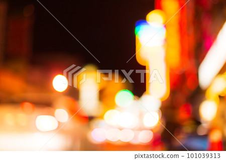 Urban bokeh light blurred lights Abstract background in the city. Urban bokeh light blurred lights Abstract background in the city. 101039313