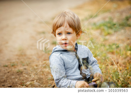 Happy child playing in the sun. Freedom concept. Happy child playing in the sun. Freedom concept. 101039563