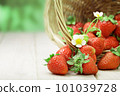 basket with berry on table 101039728