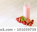 glass of smoothie in the garden 101039739