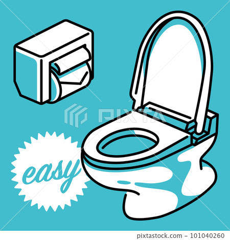 toilet paper and toilet bowl 101040260