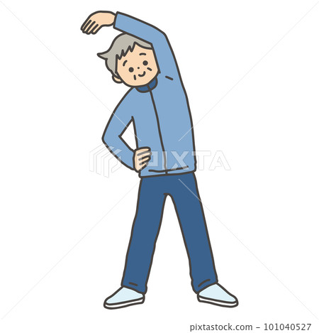 老人做體操的插圖 101040527