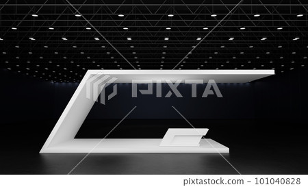 White mockup template design booth exhibition stand display for event fair exhibition hall 3D render White mockup template design booth exhibition stand display for event fair exhibition hall 3D render 101040828