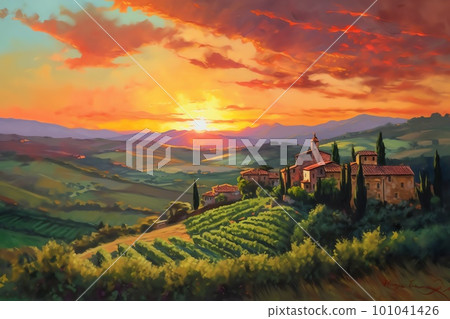 Dusk in Tuscany Dusk in Tuscany 101041426