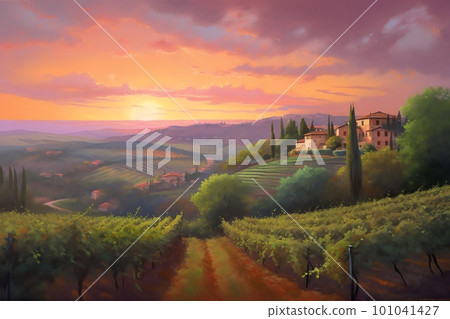 Dusk in Tuscany 101041427