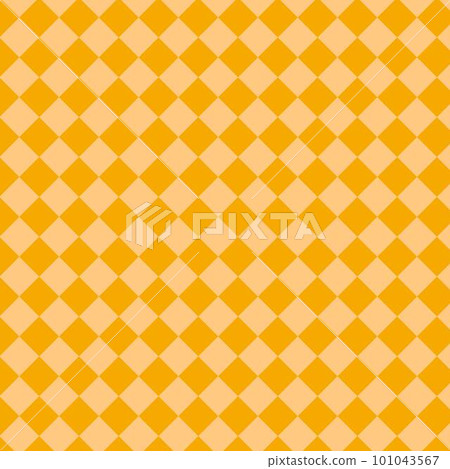 橙色對角方格圖案(格子)背景 1_square 橙色對角方格圖案(格子)背景 1_square 101043567