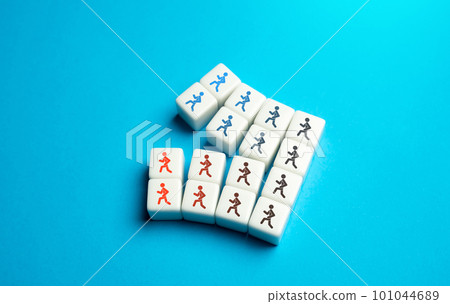 Separation of people by issue. Splitting the team into two. Opposition factions. Dividing, splitting up. Lack of consensus. Ideological conflict. Rivalry to improve work efficiency. Separation of people by issue. Splitting the team into two. Opposition factions. Dividing, splitting up. Lack of consensus. Ideological conflict. Rivalry to improve work efficiency. 101044689