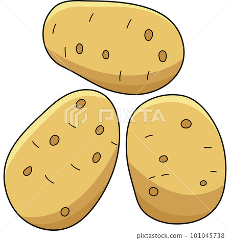 Potato Vegetable Cartoon Colored Clipart Potato Vegetable Cartoon Colored Clipart 101045738