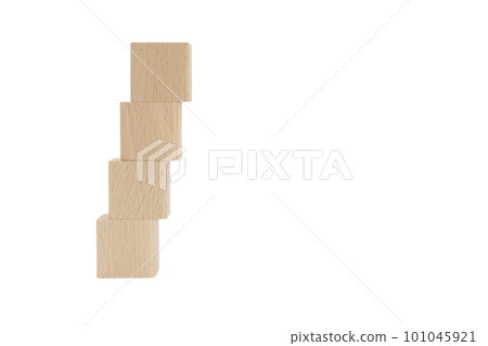 4 stacked blocks building blocks no letters white background 4 stacked blocks building blocks no letters white background 101045921