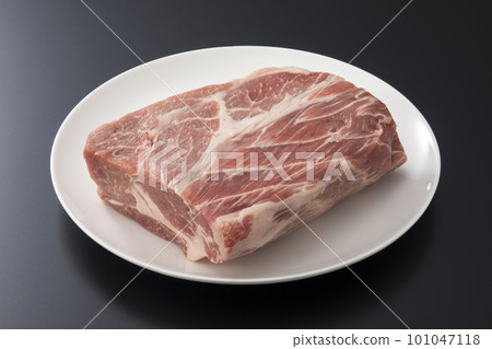 Pork shoulder loin block meat 101047118