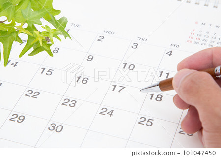 Write an appointment on the calendar 101047450