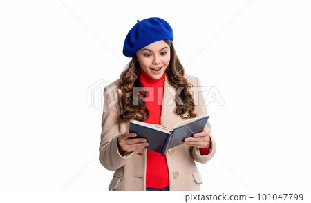 school education of amazed teen girl reader. back to school. teen girl reader education 101047799