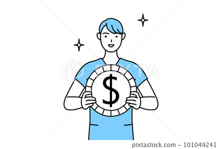 外匯收益和美元升值的形象,男護士,物理治療師,職業治療師,言語治療師,護理助理 外匯收益和美元升值的形象,男護士,物理治療師,職業治療師,言語治療師,護理助理 101049241