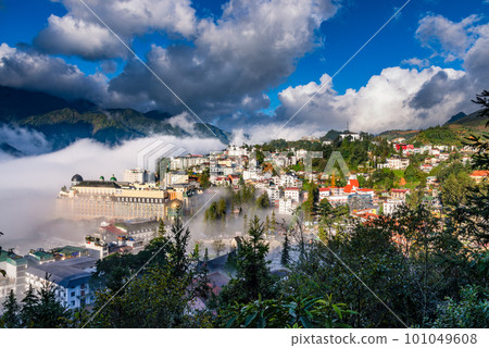 The beauty of Sapa Town in Vietnam 101049608