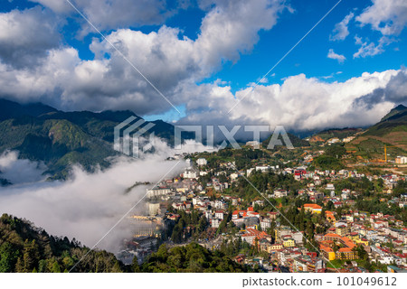 The beauty of Sapa Town in Vietnam The beauty of Sapa Town in Vietnam 101049612