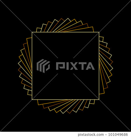 Geometric golden polygonal frames. Modern design. Sample photo frame. Geometric golden polygonal frames. Modern design. Sample photo frame. 101049686