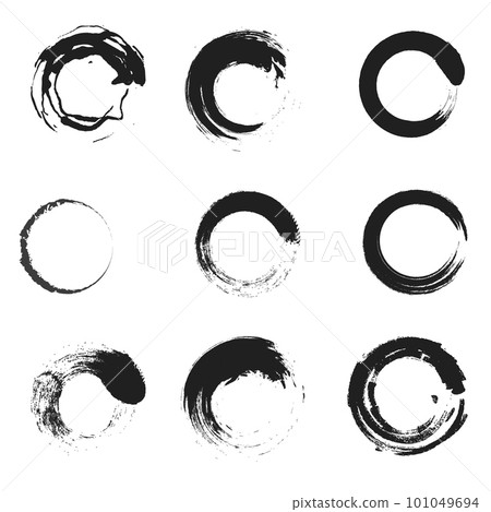 Ink strokes. Ink textured brush. Grunge strokes and dirty texture paint splatters. Artistic brush blots. Ink strokes. Ink textured brush. Grunge strokes and dirty texture paint splatters. Artistic brush blots. 101049694